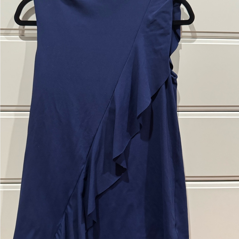 Susana Monoco Navy Sleeveless Top Medium - Picture 2 of 4